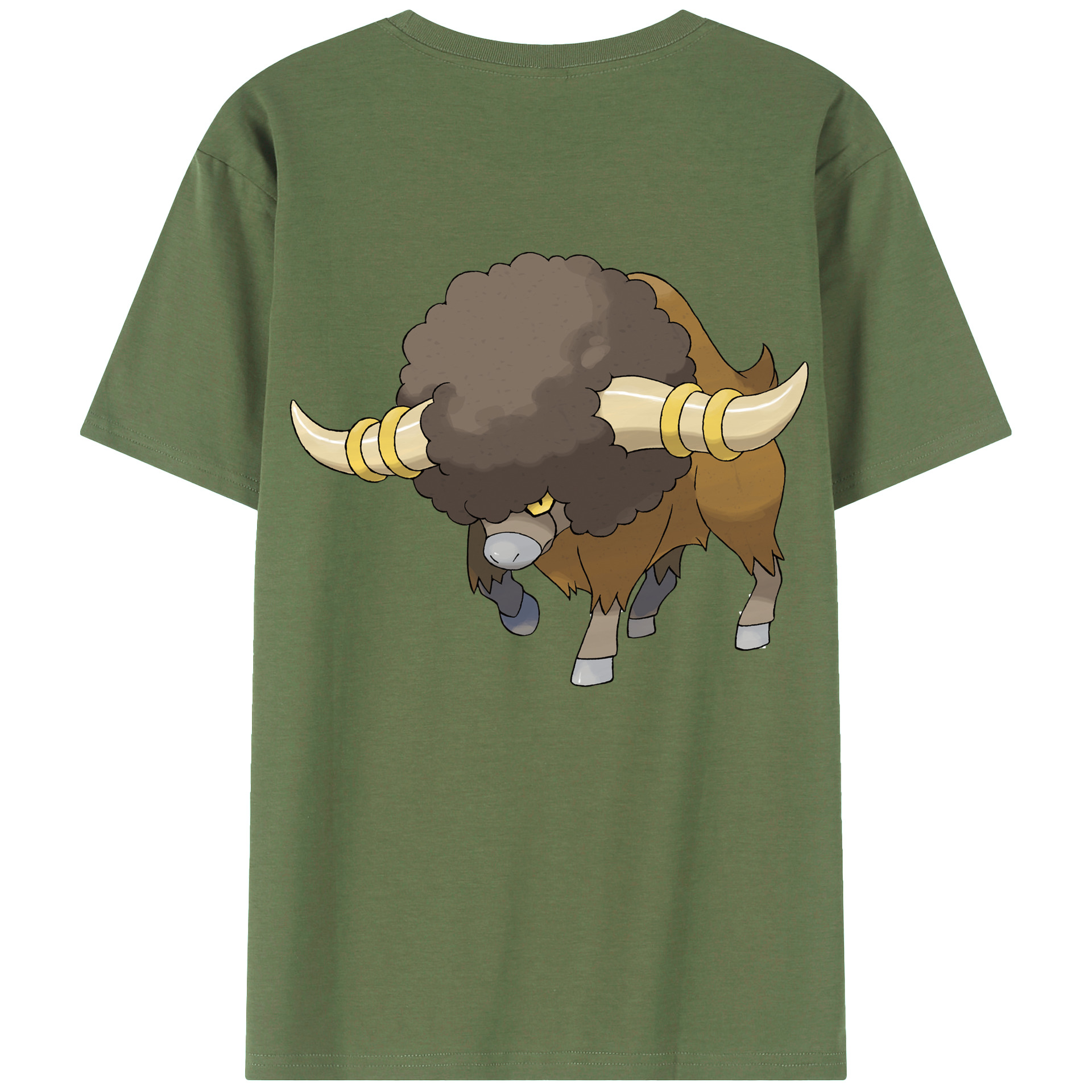 （画像用） ポケットモンスター Pokémon 綿100％ メンズ半袖Tシャツ（バックプリント） 通気性